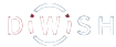 Logo von DiWiSH mit dem Schriftzug in blauen und roten Farben, auf weißem Hintergrund