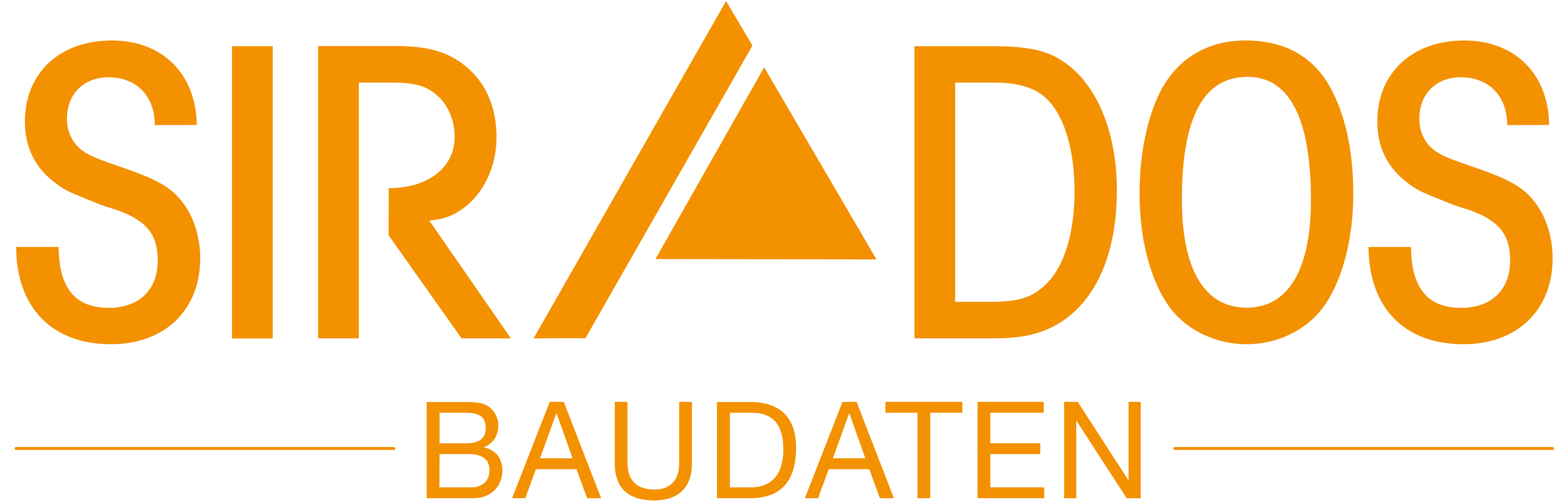 Gelb-schwarzes Logo mit dem Firmennamen „SIRADOS“ in Großbuchstaben.