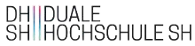 Logo der Dualen Hochschule Schleswig-Holstein mit schwarzer Schrift auf weißem Hintergrund.