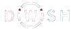 Logo von DiWiSH mit dem Schriftzug in blauen und roten Farben, auf weißem Hintergrund
